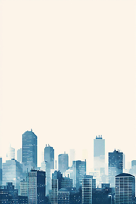 JPG 일러스트 그림자 빌딩 사람없음 건물 파란색 도시 카피스페이스 국내일러스트 AI일러스트 AI콘텐츠 건축물 컬러 공백 파일형식