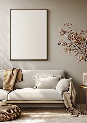 JPG 편집이미지 액자 쿠션 실내 사람없음 인테리어 소파 공간 가을 나뭇가지 담요 원형탁자 목업 카피스페이스 편집소스 편집실사 AI포토 AI콘텐츠 나무 디자인 계절 의자 탁자 내부 공백 CG 파일형식