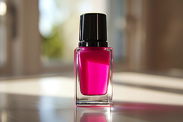 JPG 편집이미지 그림자 취미 사람없음 한개 햇빛 뷰티 반사 네일아트 매니큐어 진분홍색 편집실사 AI포토 AI콘텐츠 1 분홍색 태양 화장품 CG 파일형식