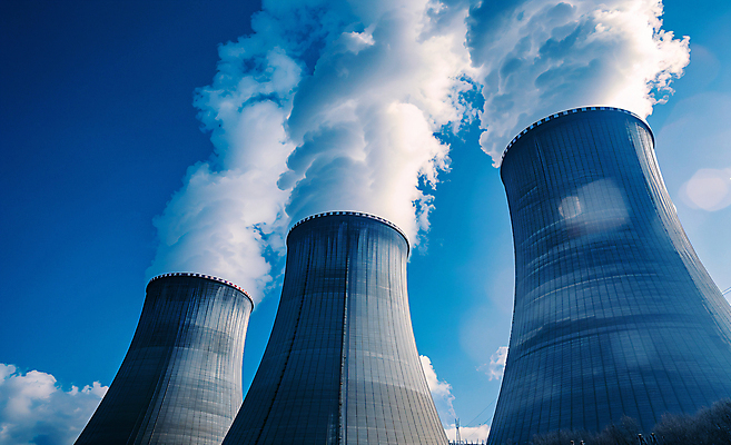 JPG 편집이미지 사람없음 발전소 열 연기 전기에너지 원자력 원자력발전소 편집실사 AI포토 AI콘텐츠 에너지 CG 파일형식