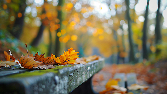 JPG 나무 편집이미지 단풍 낙엽 벤치 자연 사람없음 가을 숲 편집실사 AI포토 AI콘텐츠 식물 계절 잎 의자 CG 생태계 파일형식