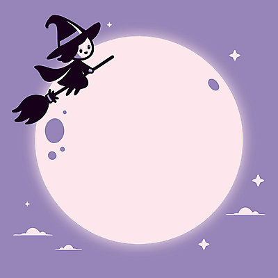 여자 어린이 인물캐릭터 일러스트 밤하늘 한명 소녀 반짝임 보라색 보름달 비행 야간 달빛 마녀 마법 마녀모자 마녀의상 마법빗자루 소녀한명만 카피스페이스 일러캐릭터 AI파일 자연요소 캐릭터 모자_잡화 1 옷 컬러 모션 하늘 사람 공백 달 빗자루 여자한명만 소녀만 파일형식 벡터