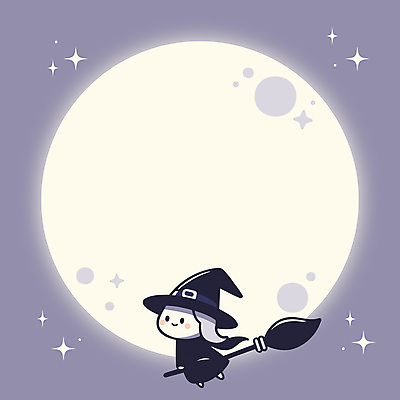 여자 어린이 인물캐릭터 일러스트 밤하늘 한명 소녀 반짝임 보라색 보름달 비행 야간 달빛 마녀 마법 마녀모자 마녀의상 마법빗자루 소녀한명만 카피스페이스 일러캐릭터 AI파일 자연요소 캐릭터 모자_잡화 1 옷 컬러 모션 하늘 사람 공백 달 빗자루 여자한명만 소녀만 파일형식 벡터