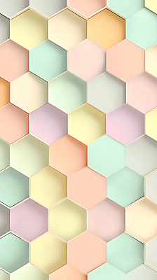 JPG 편집이미지 백그라운드 패턴 사람없음 패턴백그라운드 육각형 파스텔 허니콤 헥사곤 편집실사 AI컴퓨터그래픽 AI콘텐츠 모양 도형 무늬 학용품 CG 파일형식