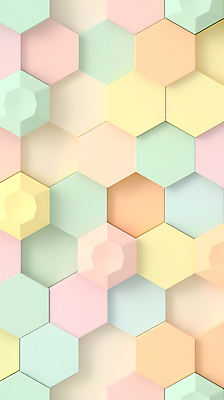 JPG 편집이미지 백그라운드 패턴 사람없음 패턴백그라운드 육각형 파스텔 허니콤 헥사곤 편집실사 AI컴퓨터그래픽 AI콘텐츠 모양 도형 무늬 학용품 CG 파일형식