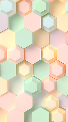JPG 편집이미지 백그라운드 패턴 사람없음 패턴백그라운드 육각형 파스텔 허니콤 헥사곤 편집실사 AI컴퓨터그래픽 AI콘텐츠 모양 도형 무늬 학용품 CG 파일형식