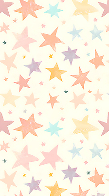 JPG 별 백그라운드 패턴 일러스트 사람없음 파스텔톤 국내일러스트 AI일러스트 AI콘텐츠 자연요소 컬러 무늬 파일형식