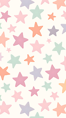 JPG 별 백그라운드 패턴 일러스트 사람없음 파스텔톤 국내일러스트 AI일러스트 AI콘텐츠 자연요소 컬러 무늬 파일형식