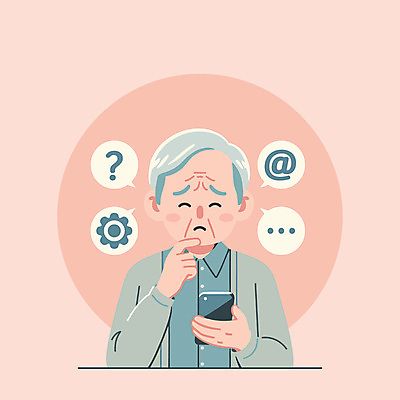 구름 노년 남자 분홍색 일러스트 기술 한명 상반신 디지털 물음표 찡그림 톱니바퀴 곤란 골뱅이기호 노인남자한명만 국내일러스트 AI파일 자연요소 1 기호 컬러 표정 사람 성인 남자한명만 노인남자만 파일형식 벡터