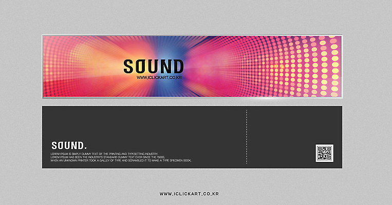 템플릿 편집 배너템플릿 가로배너 음악 팝업 사람없음 빨간색 소리 점 배열 이미지 QR코드 착시 이미지템플릿 AI파일 배너 컬러 문화예술 가로 파일형식 벡터