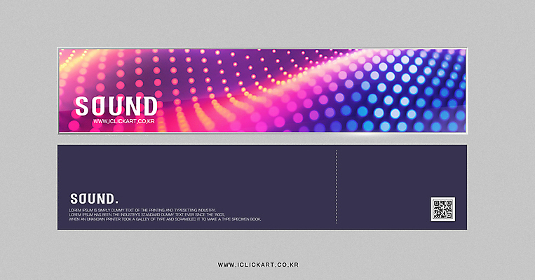 템플릿 편집 배너템플릿 가로배너 음악 분홍색 추상 팝업 사람없음 파란색 소리 점 배열 웨이브 이미지 QR코드 이미지템플릿 AI파일 배너 컬러 무늬 문화예술 가로 파일형식 벡터