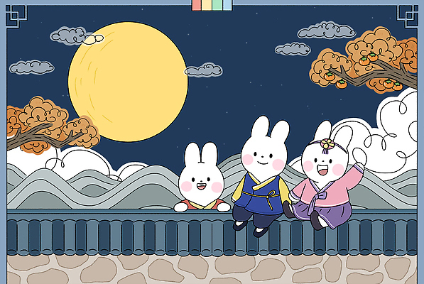 전신 PSD 구름 일러스트 단풍나무 산 세마리 앉기 사람없음 추석 보름달 토끼 야간 한복 감나무 토끼캐릭터 기와담장 국내일러스트 자연요소 나무 한국전통 명절 동물캐릭터 단풍 포유류 모션 기와 3 감 담장 반려동물 달 전통의상 파일형식