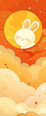 구름 일러스트 밤하늘 따뜻함 사람없음 추석 귀여움 주황색 보름달 가을 토끼 몽환 환상 국내일러스트 AI파일 자연요소 계절 명절 컬러 컨셉 포유류 하늘 반려동물 달 야간 파일형식 벡터