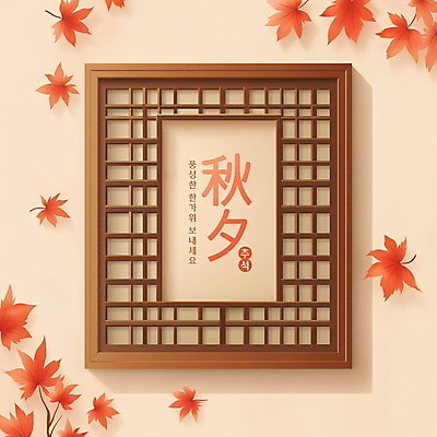 PSD 편집이미지 한국전통 전통 명절 단풍 나뭇잎 프레임 타이포그라피 사람없음 추석 가을 편집소스 이미지편집 문자 계절 기념일 잎 한국 파일형식