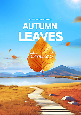 PSD 편집이미지 호수 낙엽 하늘 산 풍경 사람없음 주황색 가을 오솔길 가을여행 이미지편집 계절 길 컬러 여행 잎 파일형식 가을_계절
