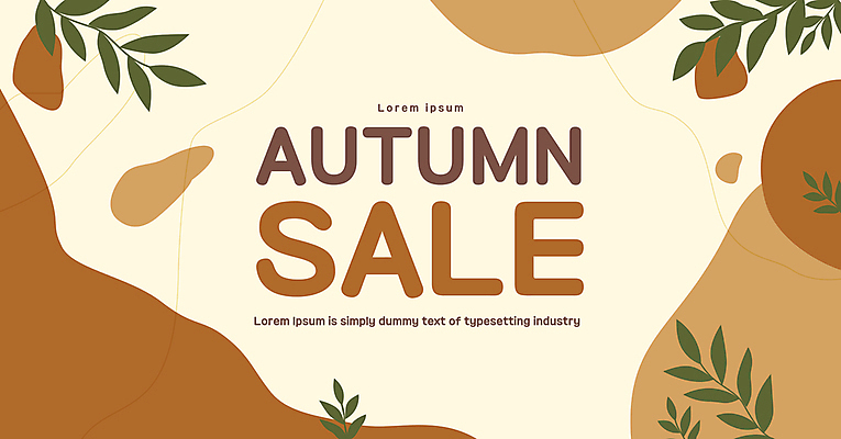 템플릿 배너 낙엽 자연 추상 이벤트 타이포그라피 사람없음 갈색 세일 가을 풀잎 라인아트 웹배너 이미지템플릿 AI파일 문자 계절 선 컬러 웹템플릿 잎 무늬 풀_식물 생태계 파일형식 벡터