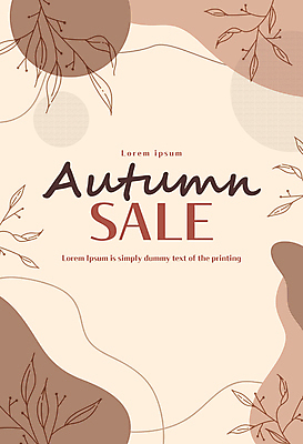 템플릿 배너 낙엽 자연 추상 이벤트 타이포그라피 사람없음 갈색 세일 가을 풀잎 라인아트 웹배너 이미지템플릿 AI파일 문자 계절 선 컬러 웹템플릿 잎 무늬 풀_식물 생태계 파일형식 벡터