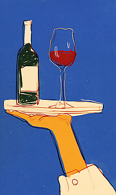 JPG 손 기념일 와인잔 일러스트 쟁반 신체부위 파란색 와인 축하 연말 와인바 와인축제 국내일러스트 AI일러스트 AI콘텐츠 컬러 컨셉 술잔 주류 사람 이벤트 축제 파일형식