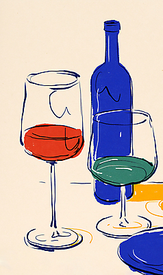 JPG 기념일 와인잔 일러스트 사람없음 와인 축하 베이지색 연말 와인바 와인축제 국내일러스트 AI일러스트 AI콘텐츠 컬러 컨셉 술잔 주류 이벤트 축제 파일형식