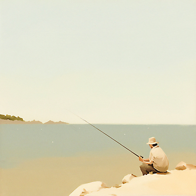 JPG 남자 일러스트 자연 낚시 한명 풍경 성인 모래사장 가을 낚싯대 고독 베이지색 성인남자한명만 국내일러스트 AI일러스트 AI콘텐츠 1 계절 감정 바다 컬러 레저 사람 낚시용품 생태계 남자한명만 성인남자만 파일형식