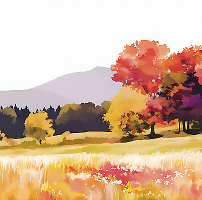 JPG 단풍 낙엽 일러스트 자연 단풍나무 산 사람없음 가을풍경 소나무 분위기 은행나무 국내일러스트 AI일러스트 AI콘텐츠 나무 컨셉 잎 풍경 생태계 파일형식 가을_계절