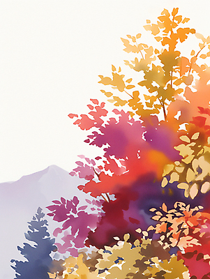 JPG 단풍 낙엽 일러스트 자연 단풍나무 산 사람없음 가을풍경 소나무 분위기 은행나무 국내일러스트 AI일러스트 AI콘텐츠 나무 컨셉 잎 풍경 생태계 파일형식 가을_계절