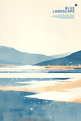 PSD 바다 섬 일러스트 자연 수채화 산 풍경 사람없음 파란색 그림 국내일러스트 컬러 생태계 파일형식