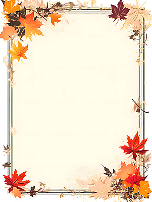 JPG 단풍 낙엽 일러스트 프레임 사람없음 빨간색 주황색 가을 테두리 카피스페이스 국내일러스트 AI일러스트 AI콘텐츠 계절 컬러 잎 공백 파일형식