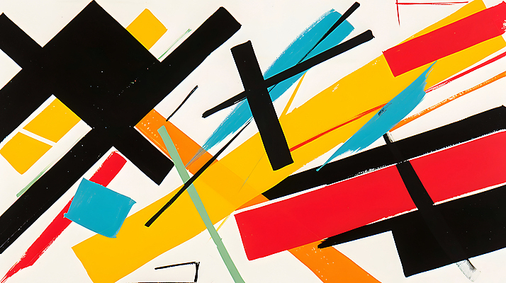 JPG 선 컬러 일러스트 추상 미술 사람없음 빨간색 컬러풀 모던 그림 기하학 구성 국내일러스트 AI일러스트 AI콘텐츠 무늬 문화예술 파일형식