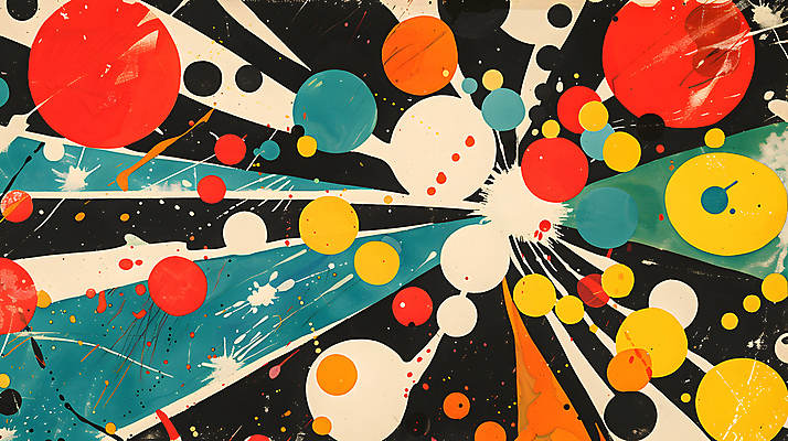 JPG 선 컬러 일러스트 추상 미술 사람없음 빨간색 모던 그림 기하학 구성 국내일러스트 AI일러스트 AI콘텐츠 무늬 문화예술 파일형식