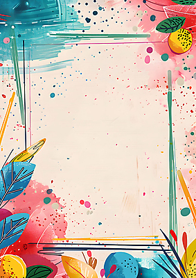 JPG 종이 예술 잎 일러스트 수채화 사람없음 물감 스크랩북 카피스페이스 국내일러스트 AI일러스트 AI콘텐츠 식물 공백 미술도구 파일형식