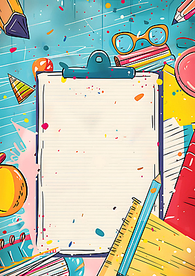 JPG 꽃 종이 안경 예술 일러스트 색연필 수채화 사람없음 파란색 연필 물감 서류집게 서류판 스크랩북 카피스페이스 국내일러스트 AI일러스트 AI콘텐츠 식물 잡화 컬러 학용품 집게 필기구 사무용품 공백 미술도구 파일형식