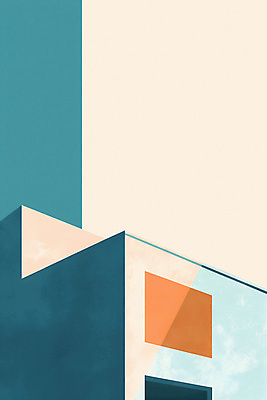 JPG 외관 일러스트 주택 사람없음 공간 모던 청록색 국내일러스트 AI일러스트 AI콘텐츠 컬러 건물 파일형식