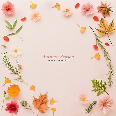 PSD 편집이미지 단풍 낙엽 나뭇잎 프레임 사람없음 가을 디지털합성 코스모스 은행잎 카피스페이스 편집소스 이미지편집 계절 꽃 잎 공백 파일형식