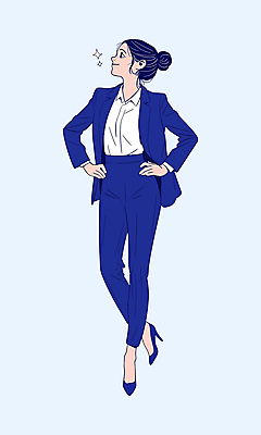 전신 PSD 여자 허리손 일러스트 비즈니스 한명 서기 정장 성인 파란색 직장인 비즈니스우먼 성인여자한명만 국내일러스트 직업 1 옷 컬러 포즈 모션 사람 여자한명만 성인여자만 파일형식