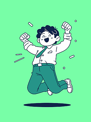 전신 남자 인물캐릭터 일러스트 한명 웃음 정장 성인 초록색 귀여움 점프 주먹 기쁨 축하 비즈니스맨 꽃가루 활기 성인남자한명만 일러캐릭터 AI파일 캐릭터 1 옷 감정 컬러 컨셉 비즈니스 모션 표정 사람 직장인 가루 남자한명만 성인남자만 파일형식 벡터