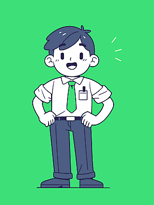 전신 남자 인물캐릭터 허리손 일러스트 비즈니스 한명 웃음 정장 성인 초록색 귀여움 직장인 비즈니스맨 자신감 성인남자한명만 일러캐릭터 AI파일 직업 캐릭터 1 옷 감정 컬러 포즈 컨셉 표정 사람 남자한명만 성인남자만 파일형식 벡터