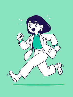 전신 여자 인물캐릭터 일러스트 한명 미소 정장 성인 초록색 달리기 귀여움 비즈니스우먼 단발머리 성인여자한명만 일러캐릭터 AI파일 캐릭터 1 헤어스타일 옷 컬러 컨셉 비즈니스 모션 표정 사람 직장인 여자한명만 성인여자만 파일형식 벡터