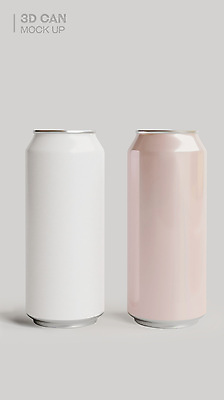 PSD 편집이미지 음료 사람없음 3D소스 3D 회색 캔 목업 편집소스 편집3D 컬러 디지털합성 파일형식