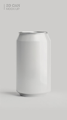 PSD 편집이미지 음료 사람없음 3D소스 3D 회색 캔 목업 편집소스 편집3D 컬러 디지털합성 파일형식