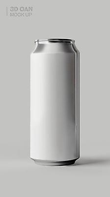 PSD 편집이미지 음료 사람없음 3D소스 3D 회색 캔 목업 편집소스 편집3D 컬러 디지털합성 파일형식