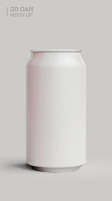 PSD 편집이미지 음료 사람없음 3D소스 3D 회색 캔 목업 편집소스 편집3D 컬러 디지털합성 파일형식