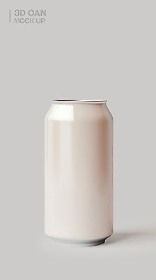 PSD 편집이미지 음료 사람없음 3D소스 3D 회색 캔 목업 편집소스 편집3D 컬러 디지털합성 파일형식