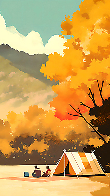 전신 PSD 구름 커플 여자 남자 단풍 일러스트 자연 단풍나무 산 텐트 앉기 풍경 성인 두명 캠핑 가을 캠핑장 돗자리 감성 성인만 국내일러스트 자연요소 나무 계절 컨셉 잎 관계 모션 레저 캠핑도구 사람 생태계 파일형식