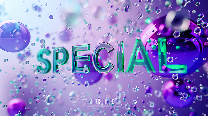 PSD 편집이미지 텍스트 타이포그라피 사람없음 초록색 3D 보라색 크리스탈 구슬 스페셜 편집3D 문자 컬러 광석 디지털합성 파일형식