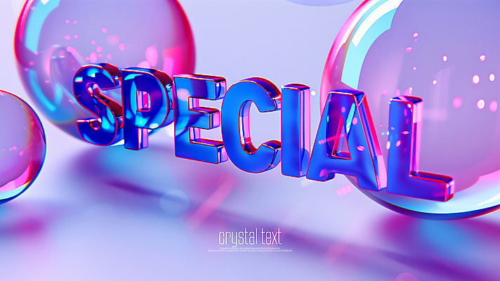 PSD 편집이미지 텍스트 유리 조명 타이포그라피 사람없음 빛 반사 3D 크리스탈 구슬 스페셜 편집3D 문자 재질 광석 디지털합성 파일형식