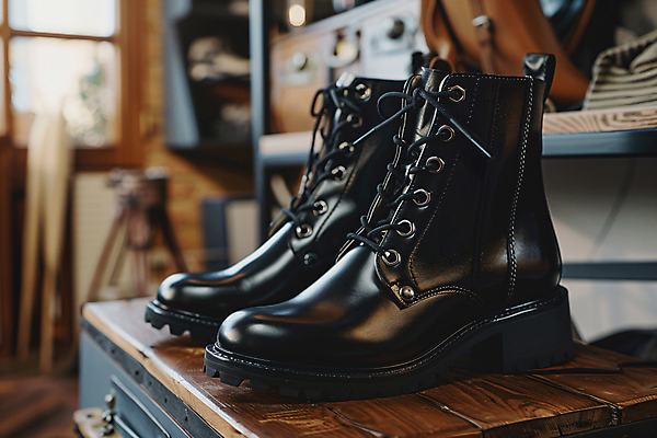 JPG 편집이미지 패션 신발 사람없음 검은색 가을 디지털합성 편집실사 AI포토 AI콘텐츠 계절 컬러 CG 파일형식