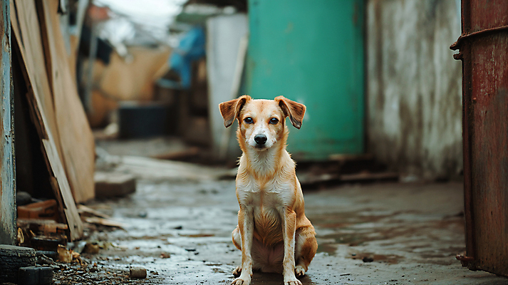 JPG 편집이미지 사람없음 강아지 디지털합성 시설 동물보호 유기견 입양 편집실사 AI포토 AI콘텐츠 반려동물 개 사회이슈 CG 파일형식 유기동물