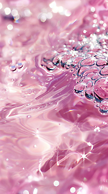 JPG 편집이미지 물결 분홍색 사람없음 물 반짝임 물기포 편집실사 AI컴퓨터그래픽 AI콘텐츠 자연요소 컬러 모션 CG 파일형식