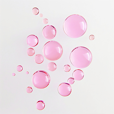 JPG 편집 편집이미지 분홍색 사람없음 물 반사 물방울 편집실사 AI컴퓨터그래픽 AI콘텐츠 자연요소 컬러 CG 파일형식